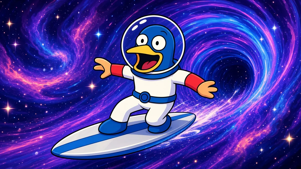 Wassie surfing the wormhole